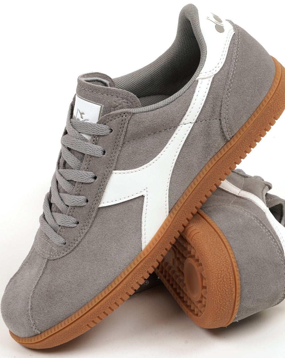Diadora Tokyo Trainers Grey Limestone/White