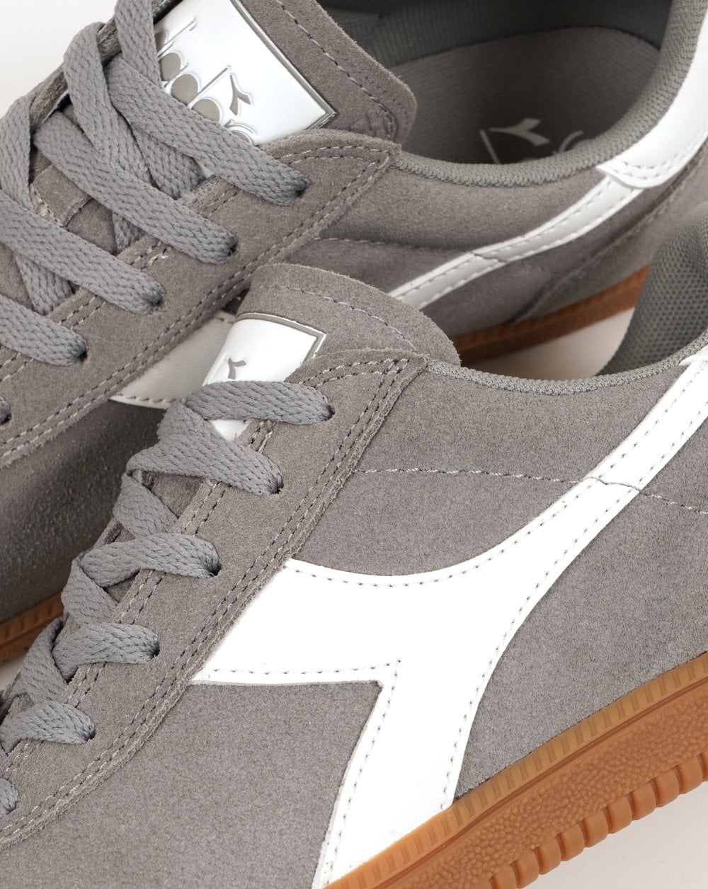 Diadora Tokyo Trainers Grey Limestone/White