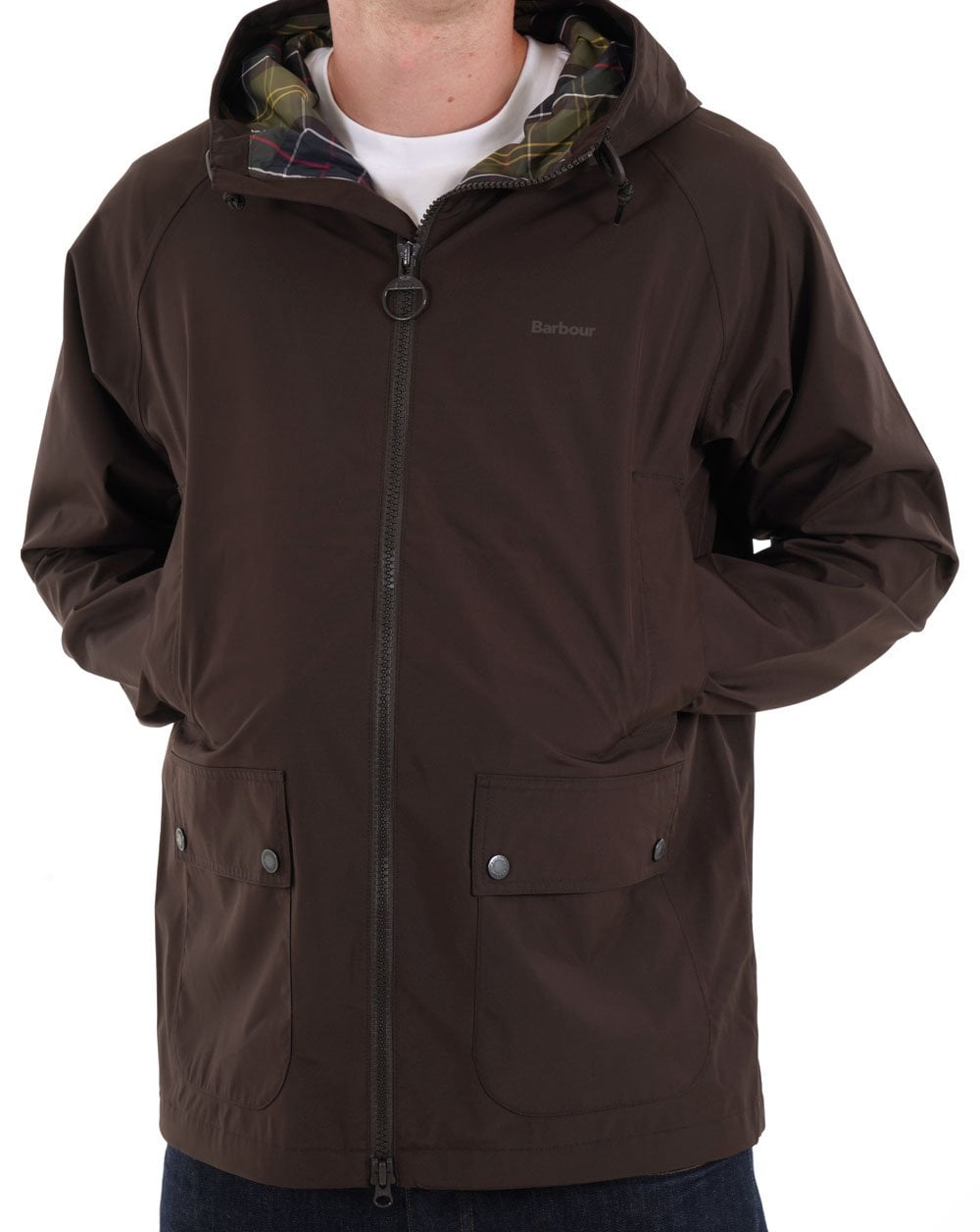 Barbour Domus Waterproof Jacket Black Oak