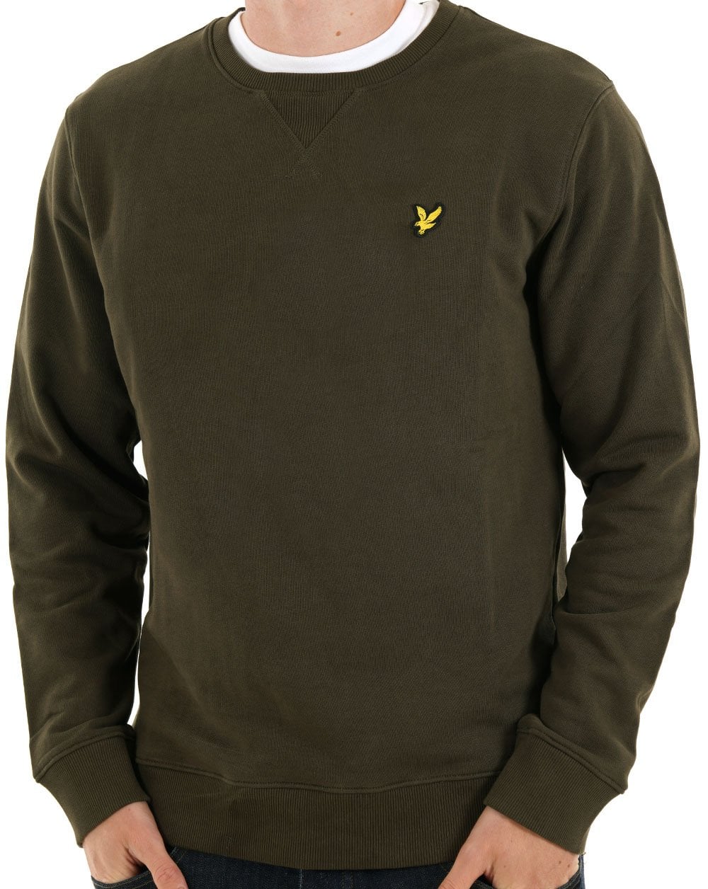 Lyle & Scott Crew Neck Sweatshirt Olive