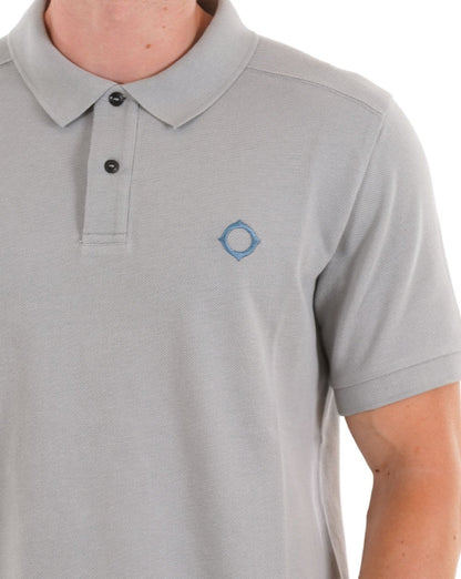 MA.STRUM Pique Polo Battleship Grey