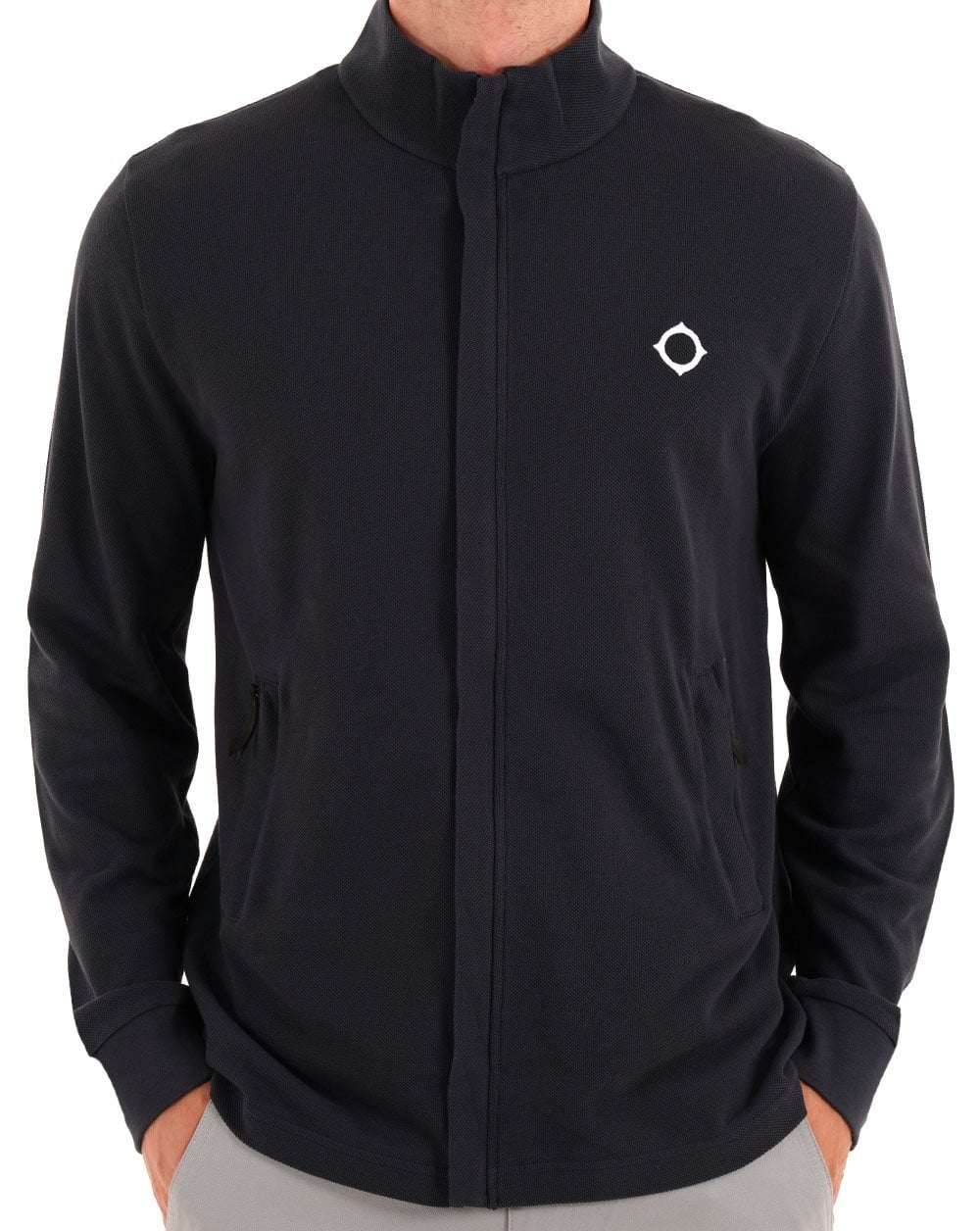 MA.STRUM Pique Full Zip Top Ink Navy
