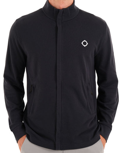 MA.STRUM Pique Full Zip Top Ink Navy
