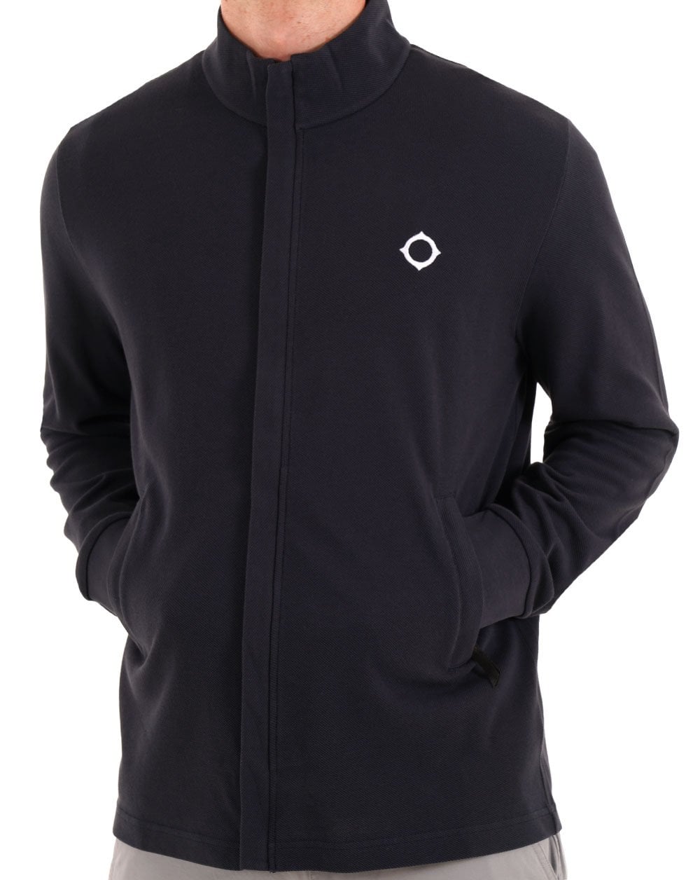 MA.STRUM Pique Full Zip Top Ink Navy