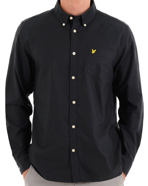 Lyle & Scott Plain Oxford Shirt Dark Navy