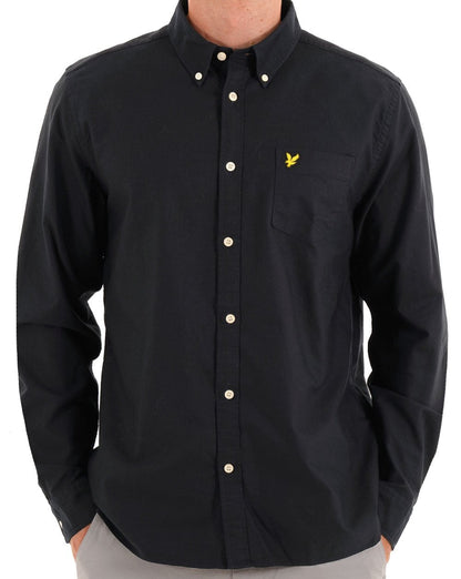 Lyle & Scott Plain Oxford Shirt Dark Navy