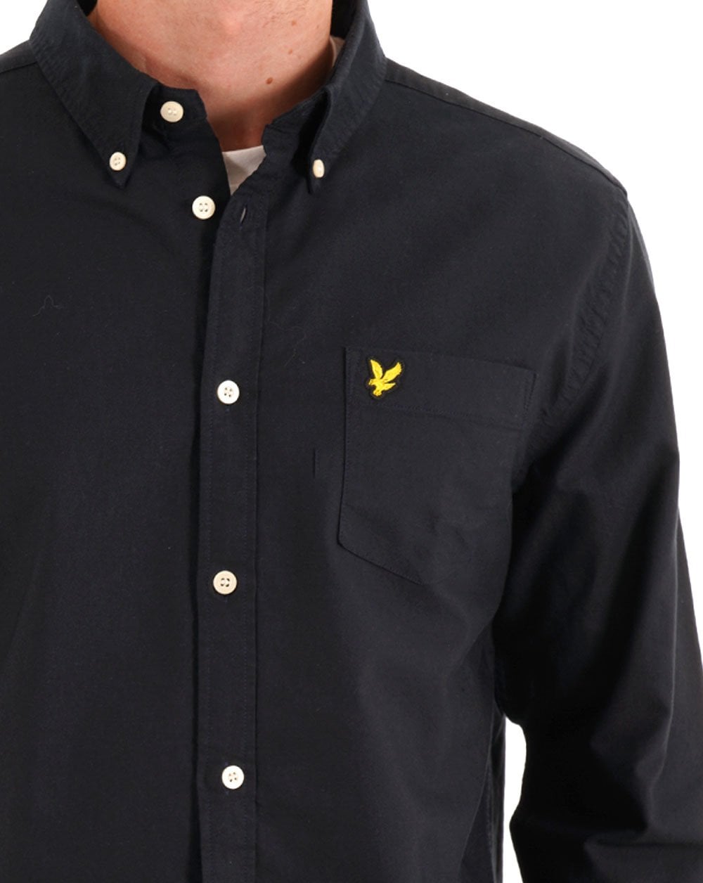 Lyle & Scott Plain Oxford Shirt Dark Navy