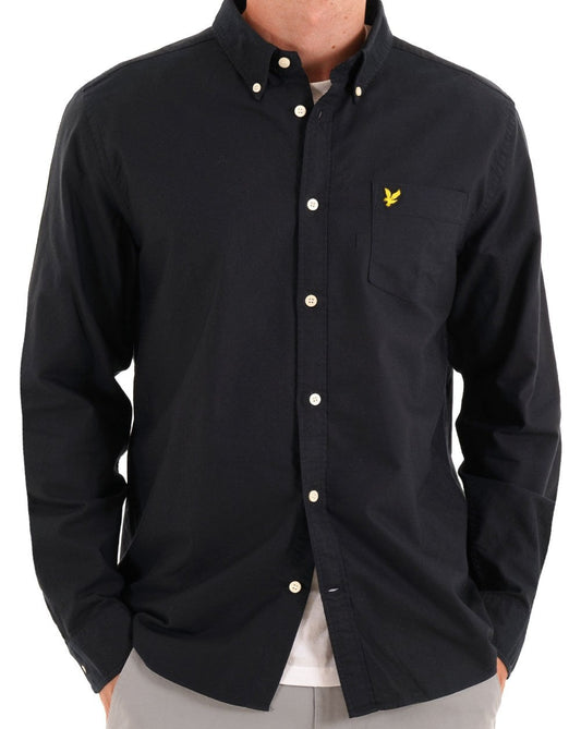 Lyle And Scott Lyle & Scott Plain Oxford Shirt Dark Navy