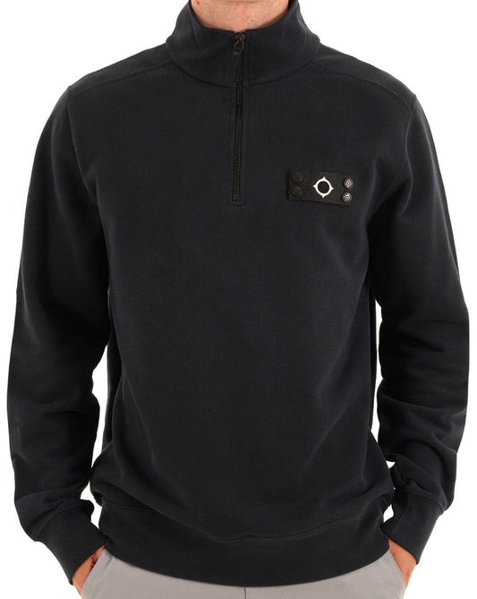 MA.STRUM Neo Quarter Zip Sweat Ink Navy
