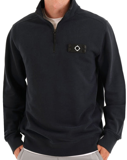 MA.STRUM Neo Quarter Zip Sweat Ink Navy