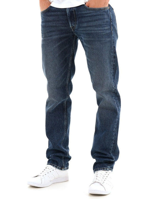Replay Grover Straight Fit Jeans Dark Blue Washed