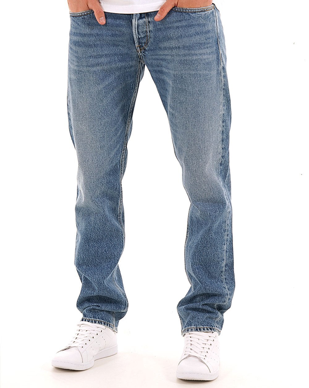 Replay Grover Straight Fit Jeans Medium Blue