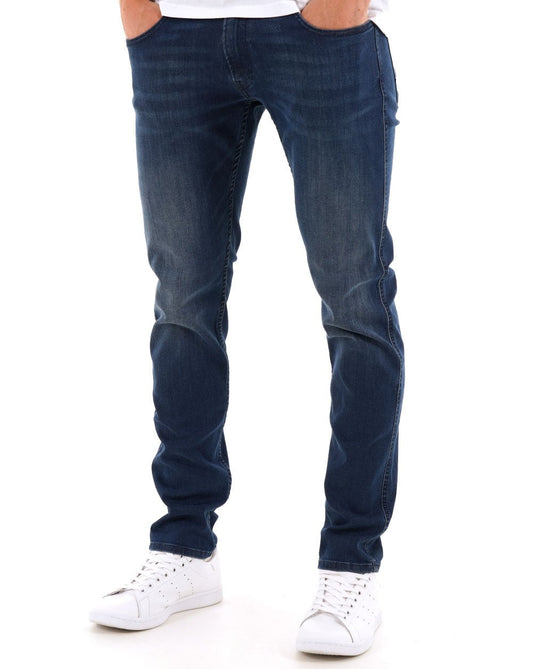 Replay Anbass Slim Fit Jeans Dark Blue Washed