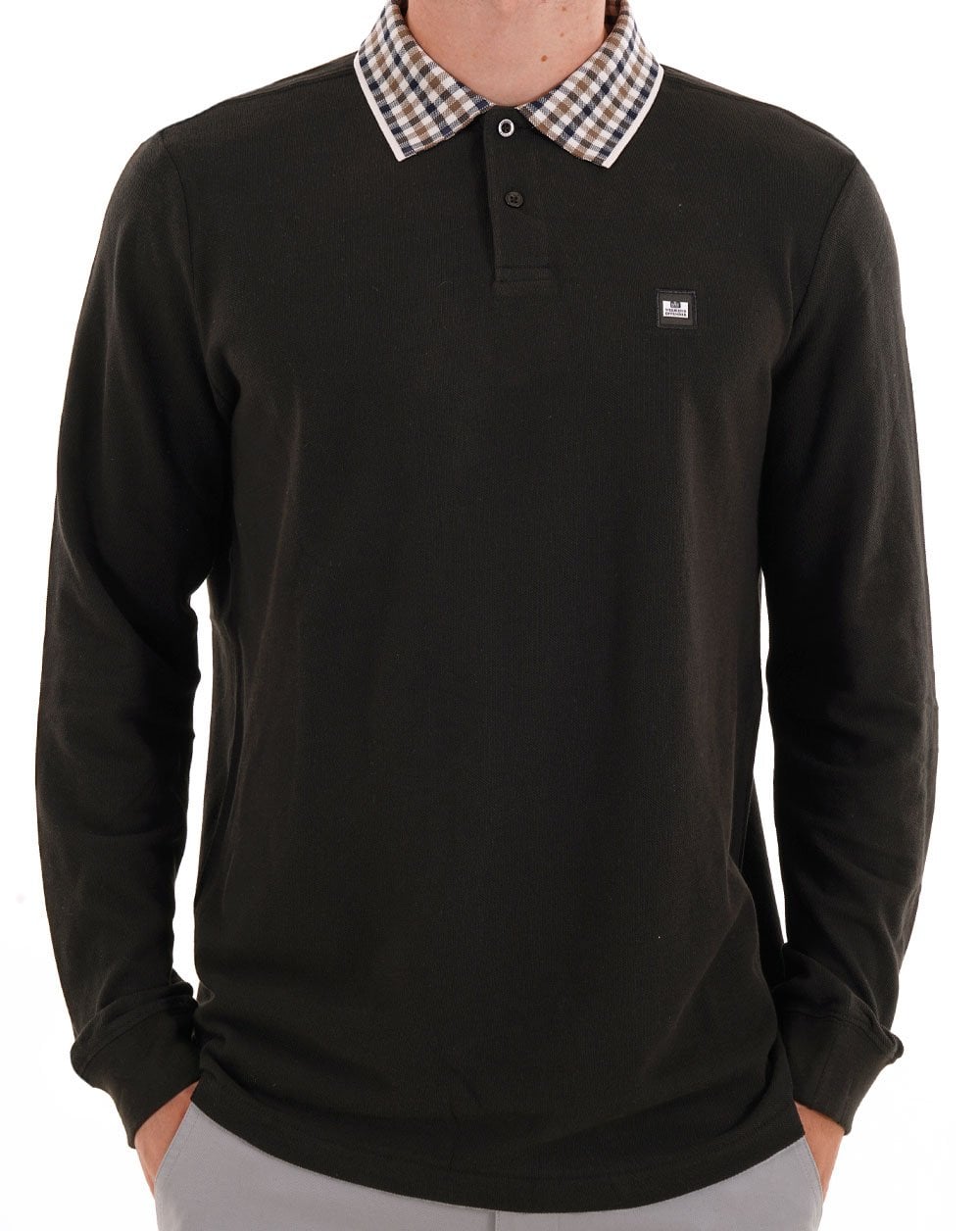 Weekend Offender Lindley LS Polo Shirt Black