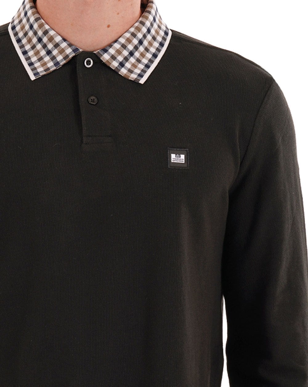 Weekend Offender Lindley LS Polo Shirt Black