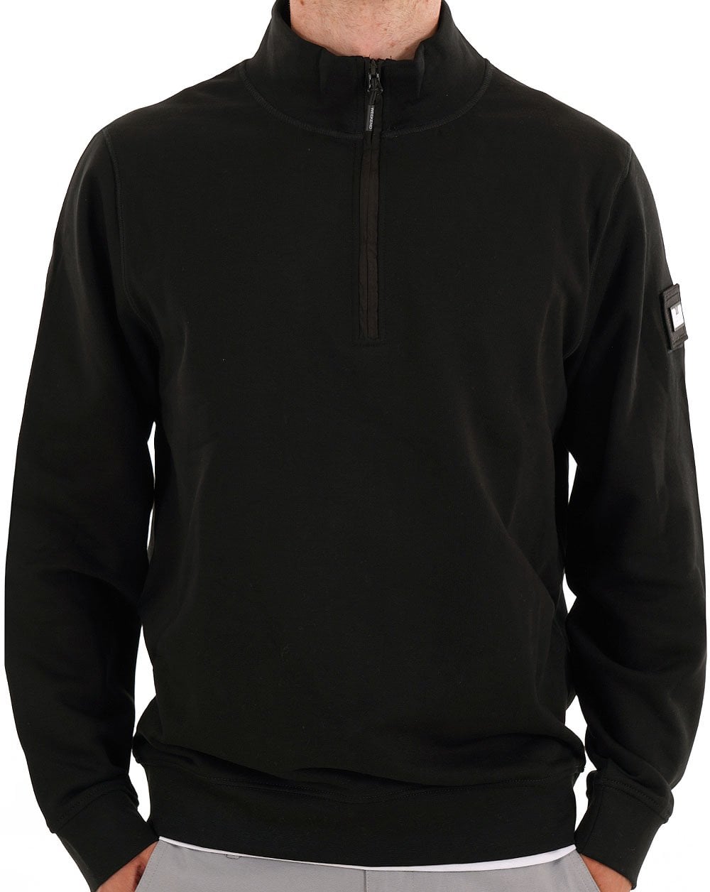 Weekend Offender Kraviz 1/2 Zip Sweat Black