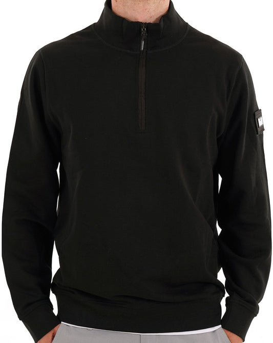 Weekend Offender Kraviz 1/2 Zip Sweat Black