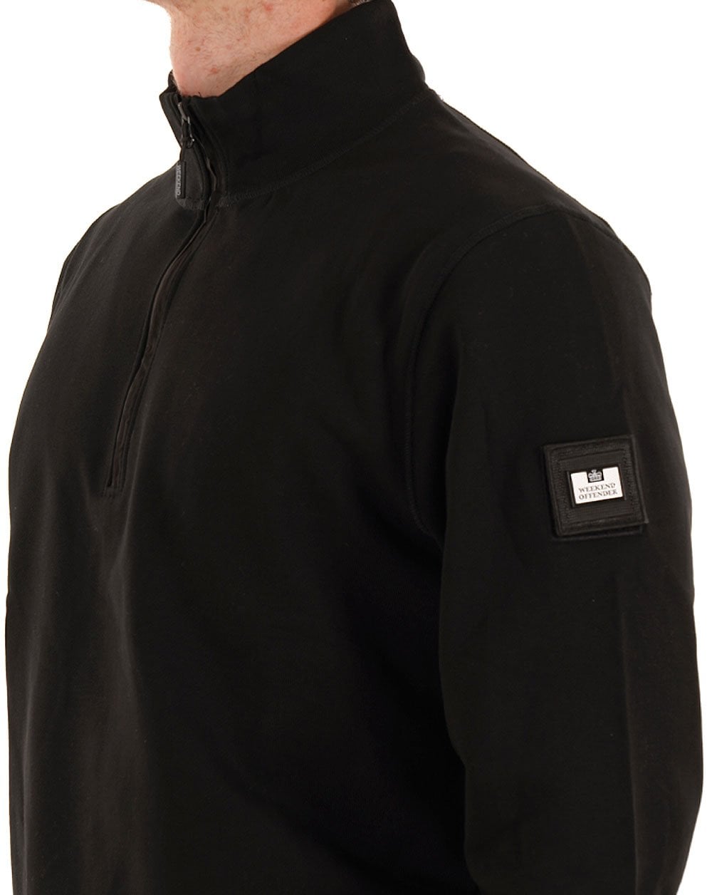 Weekend Offender Kraviz 1/2 Zip Sweat Black