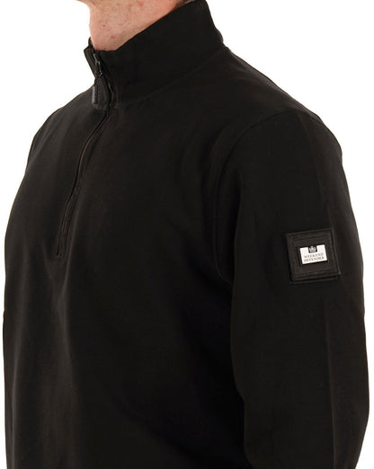 Weekend Offender Kraviz 1/2 Zip Sweat Black
