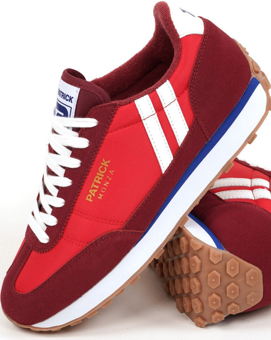 Patrick Monza Trainers DK Red / White
