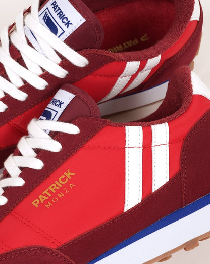 Patrick Monza Trainers DK Red / White
