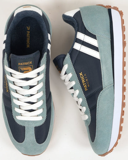 Patrick Monza Trainers Contrast Blue / White
