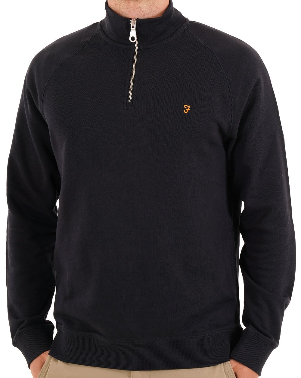 Farah Jim 1/4 Zip Sweat True Navy