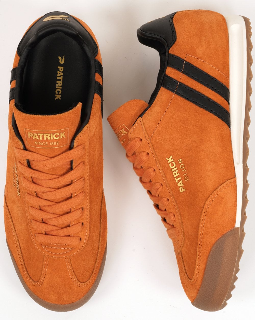 Patrick Dijon Trainers Orange/Black