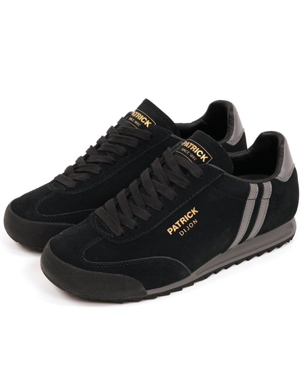 Patrick Dijon Trainers Black/Charcoal