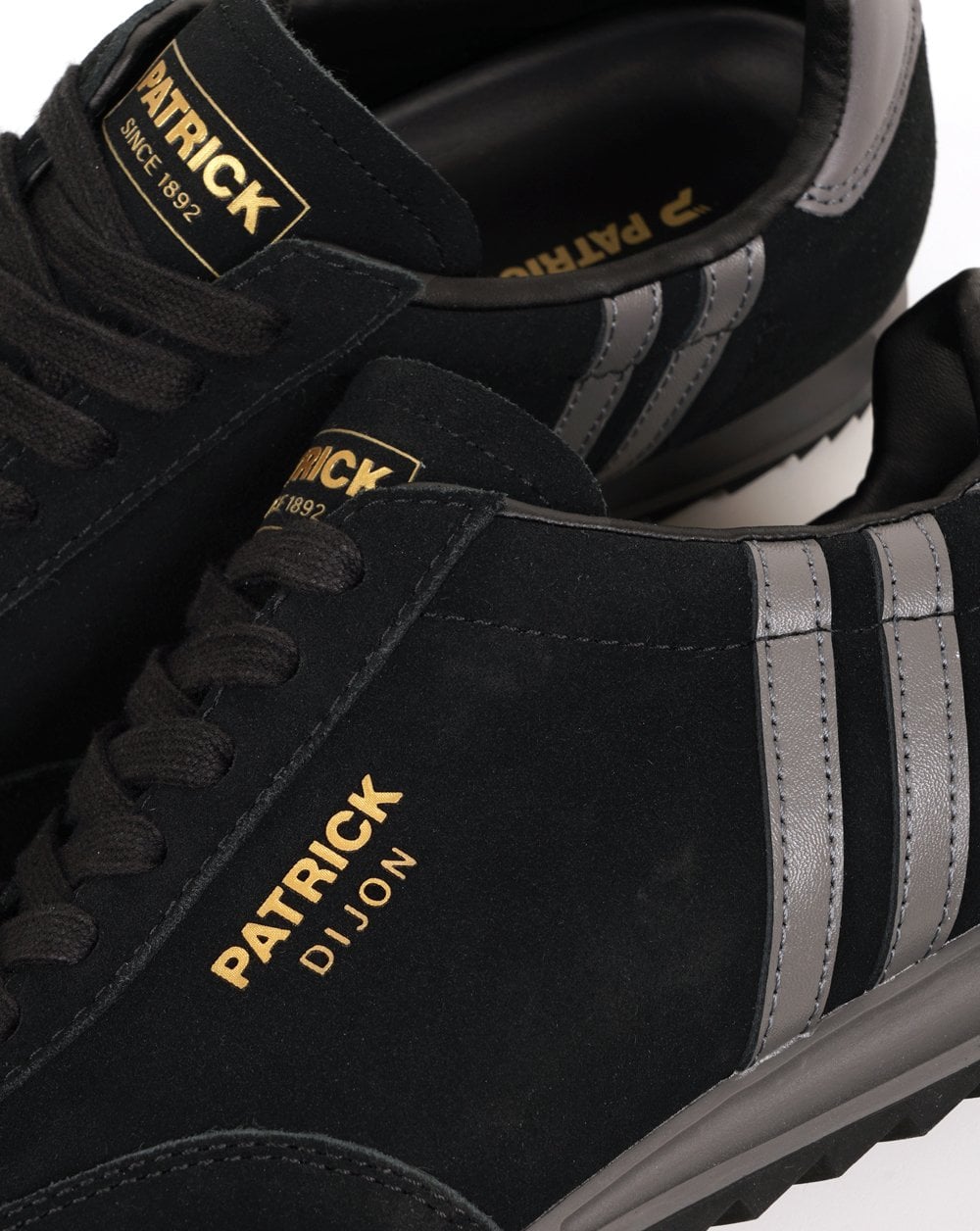 Patrick Dijon Trainers Black/Charcoal