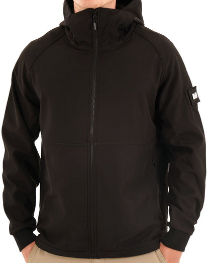 Weekend Offender Stipe Softshell Jacket Black