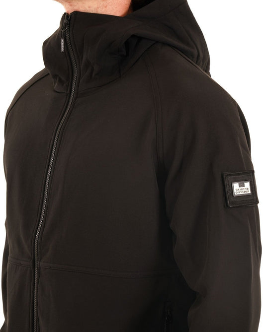 Weekend Offender Stipe Softshell Jacket Black