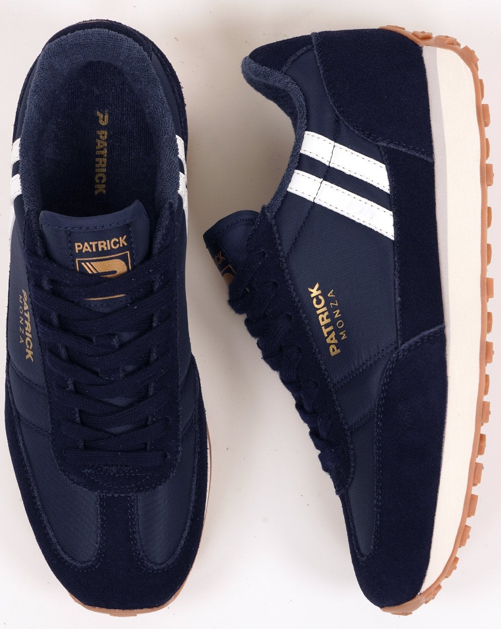 Patrick Monza Trainers Navy/White