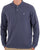 Benetton Long Sleeve Polo Shirt Washed Navy