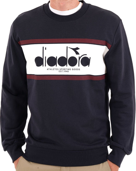 Diadora Logo Crew Sweatshirt Navy