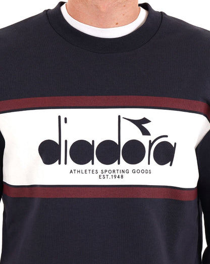 Diadora Logo Crew Sweatshirt Navy