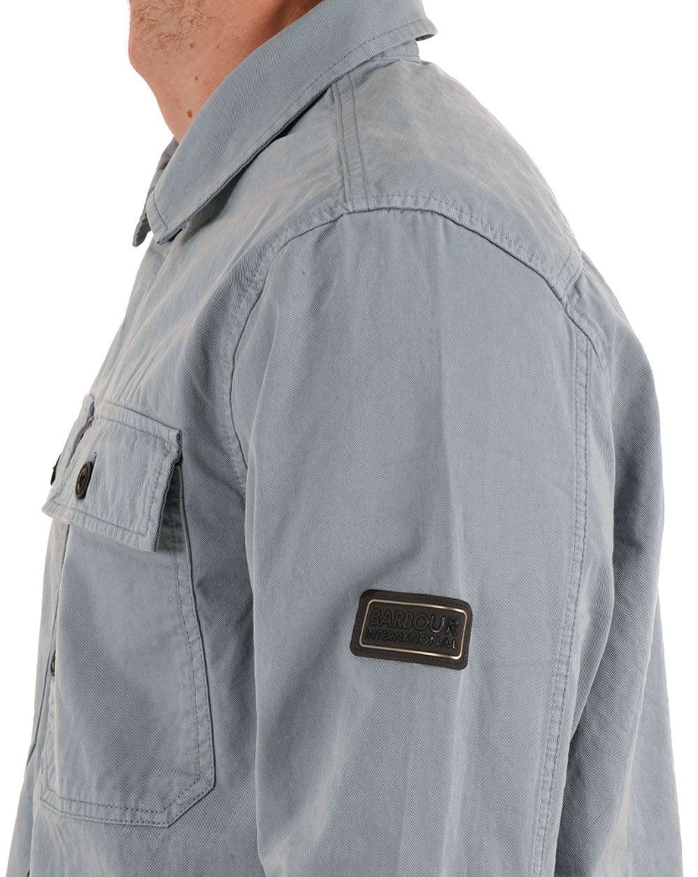 Barbour International Arlo Overshirt Cool Blue