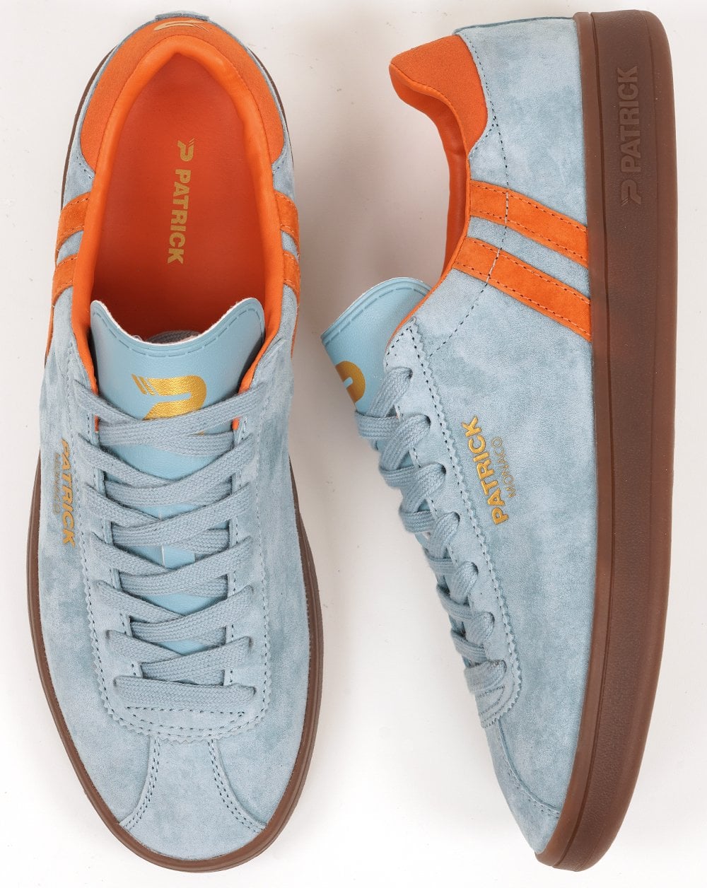 Patrick Monaco Trainers Light Blue/Orange