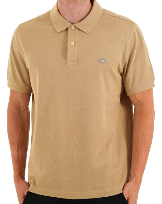 Gant Shield Pique Polo Woody Beige