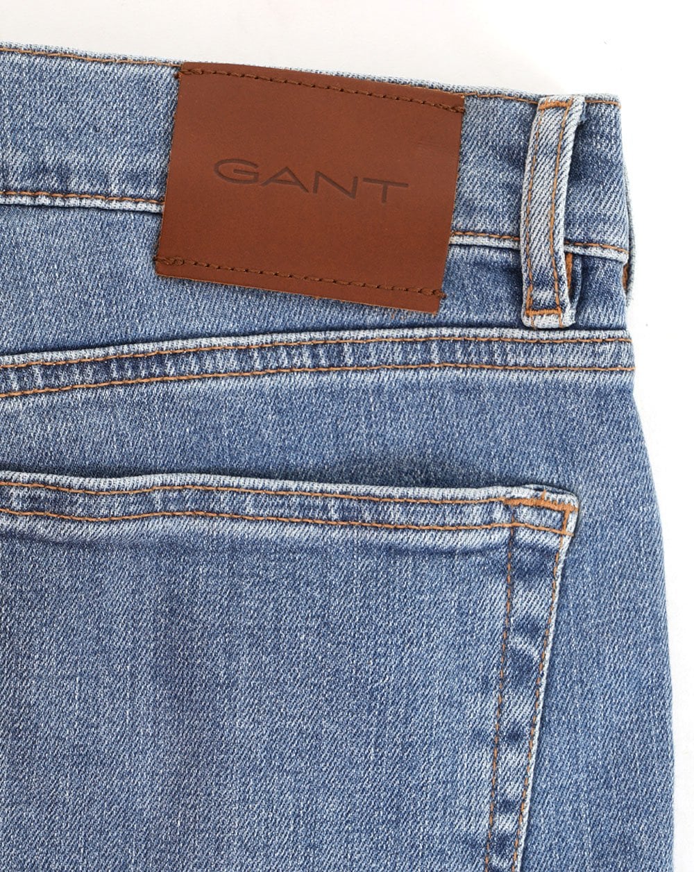 Gant Regular Fit Jeans Mid Blue Worn In