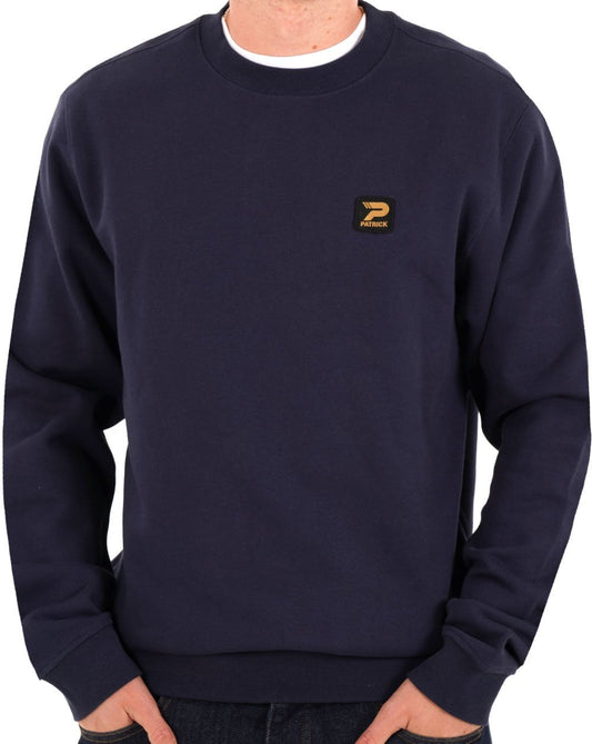 Patrick Oscar Crew Sweat Navy