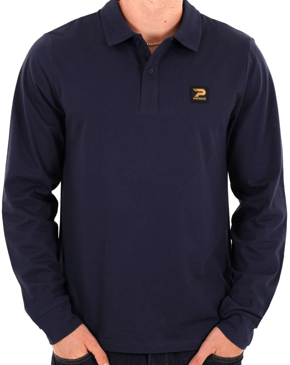 Patrick Luca LS Polo Shirt Navy