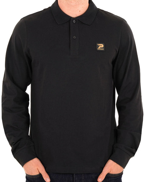 Patrick Luca LS Polo Shirt Black