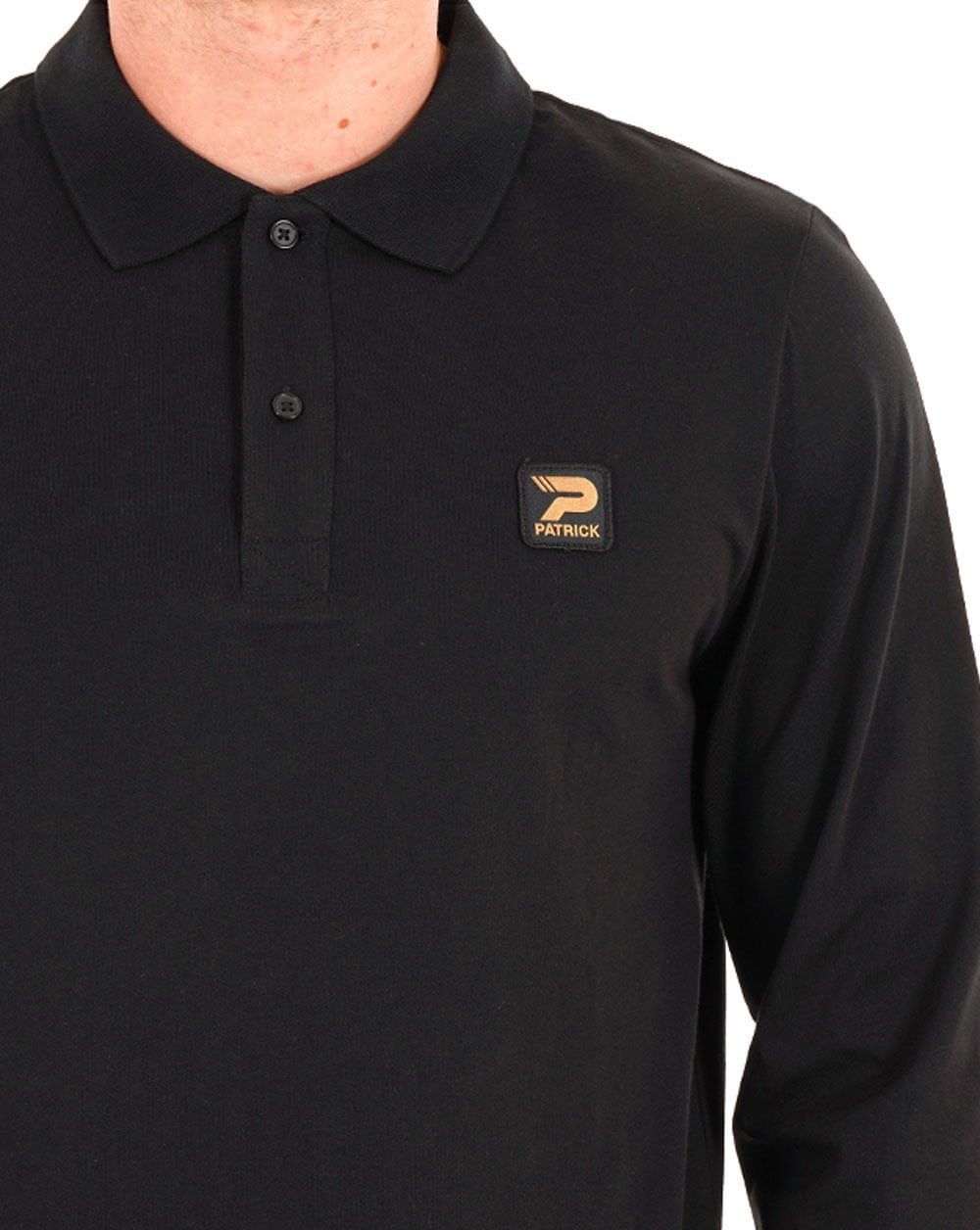 Patrick Luca LS Polo Shirt Black