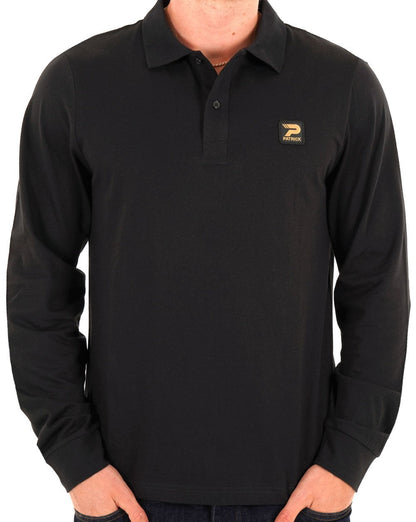 Patrick Luca LS Polo Shirt Black