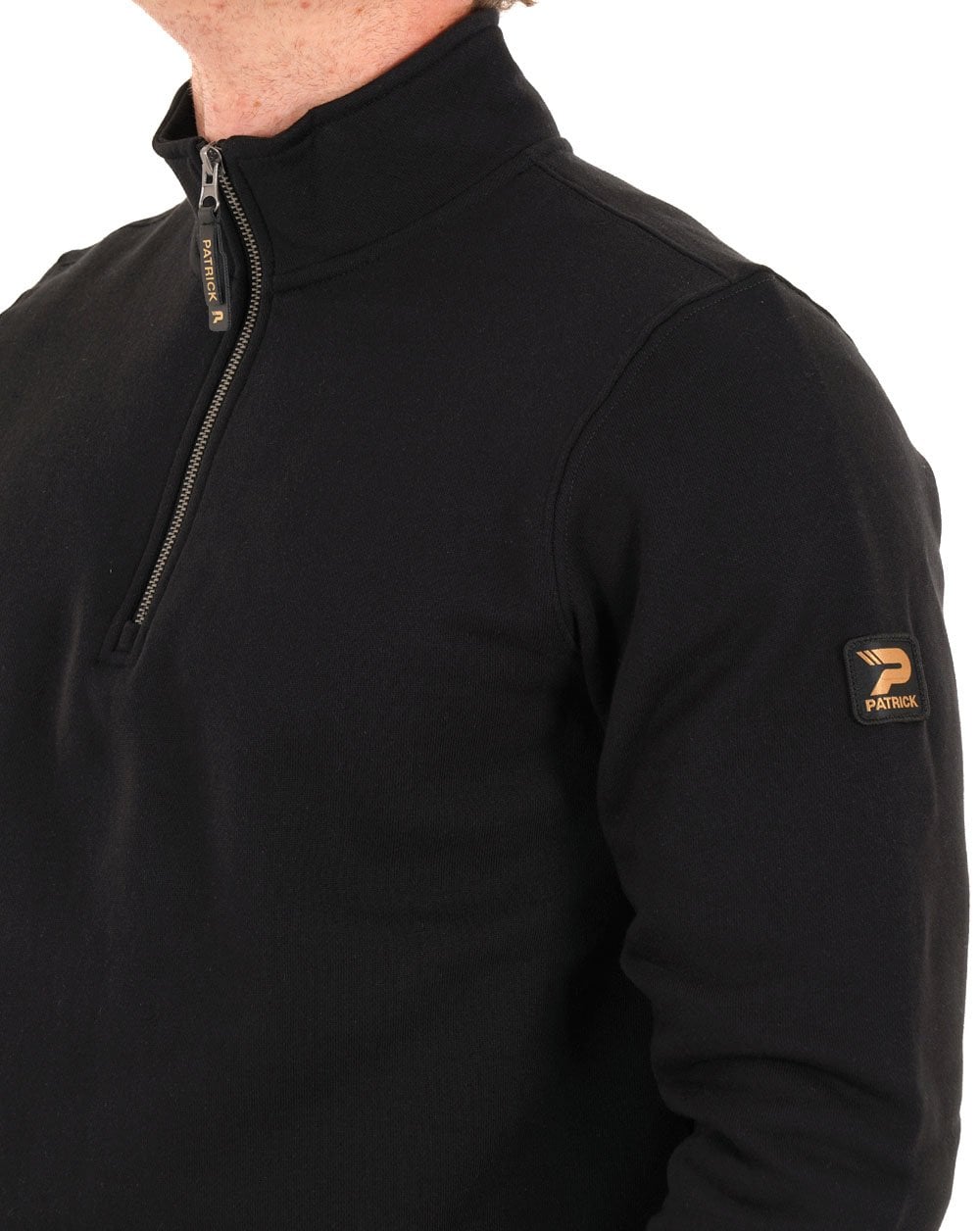 Patrick Harlem 1/4 Zip Sweat Black