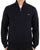 Gant Cotton Half Zip Sweater Navy Blue