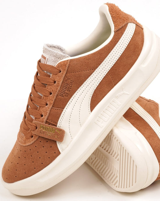 Puma GV Special Suede Trainers Tan - Vintage White
