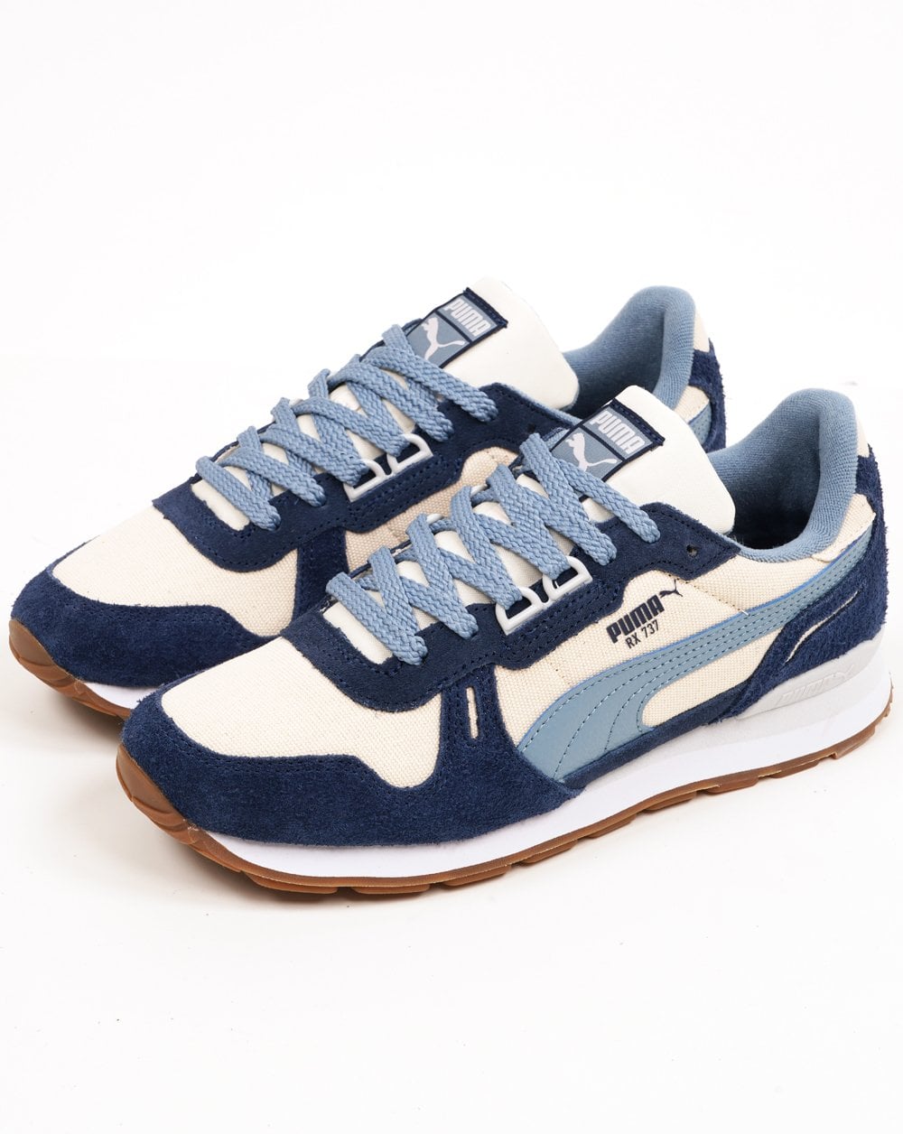 Puma RX 737 Vintage Trainers Snow Navy Blue