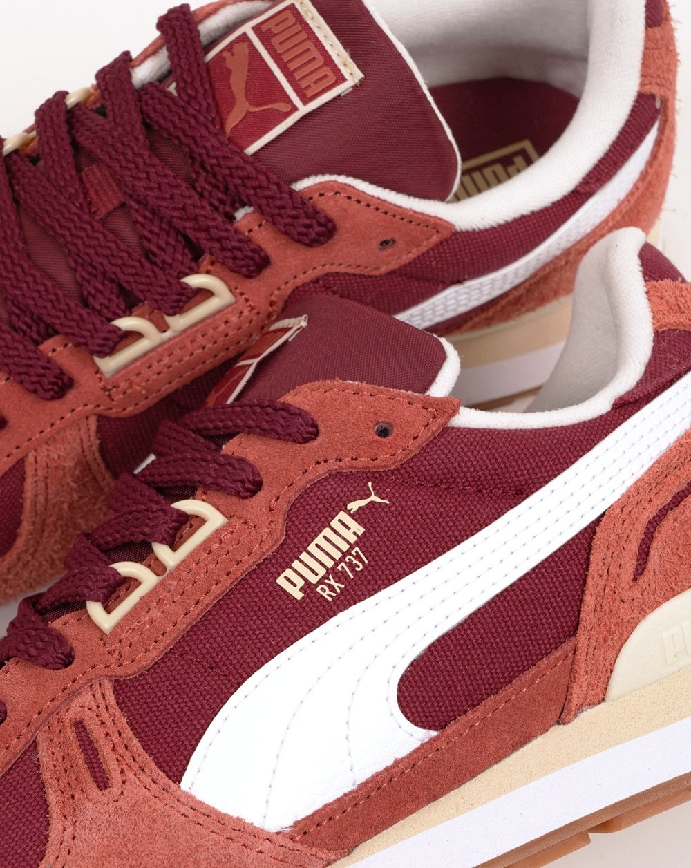 Puma RX 737 Vintage Trainers Team Regal Red